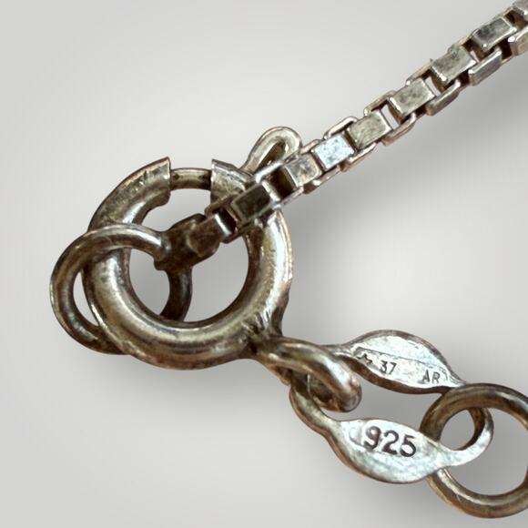 925 Sterling Silver Abalone Cross Pendant with Italian Chain Necklace 20 inch - Picture 4 of 6